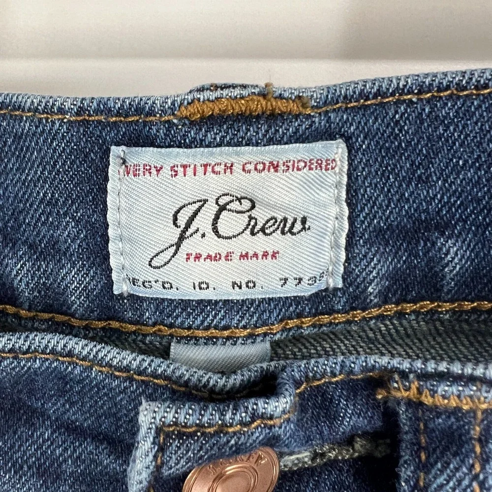J.Crew 484 Slim Fit Jean Size 28x30 Stretch Dark Worn in Japanese‎ Denim J5025
